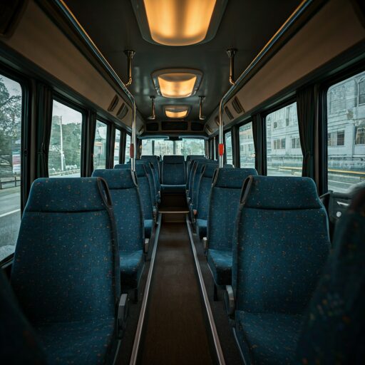 Intérieur cuir noir Van VIP chauffeur privé Paris